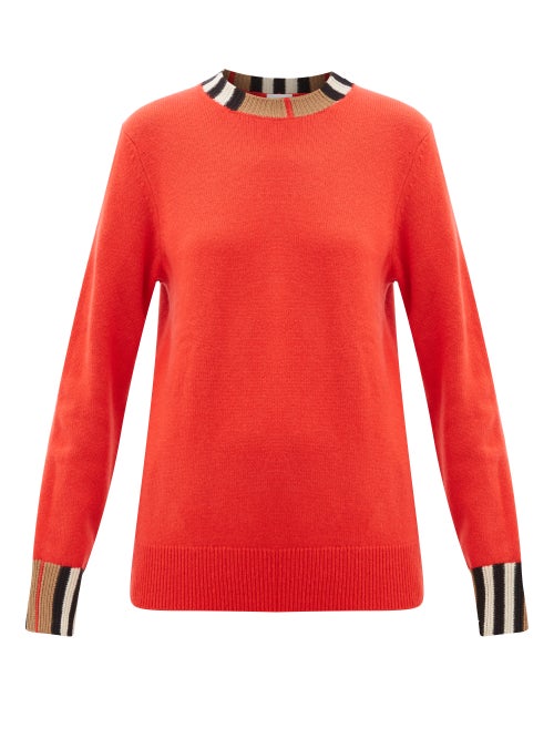 Burberry - Opt for Burberry's scarlet-red Eyre sweater as part of your everyday cool weather rotatio