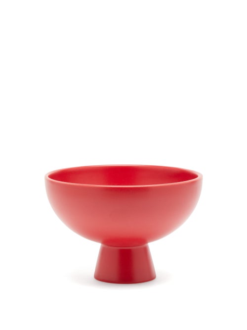 Raawii - Copenhagen-based label Raawii juxtaposes a serene silhouette with a vibrant red hue to brin