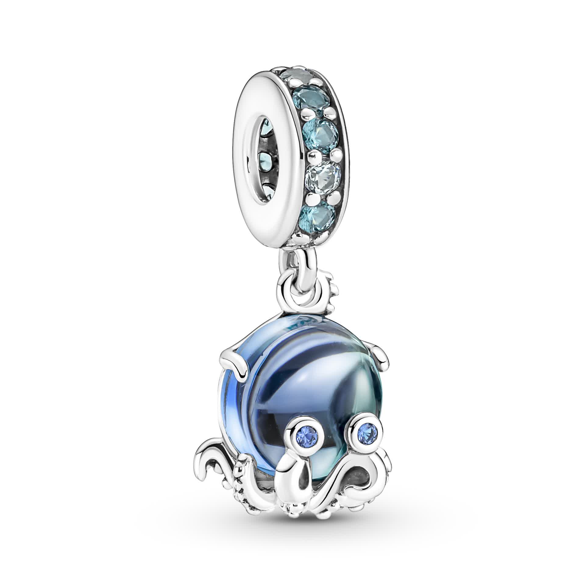 A11 PANDORA Murano 琉璃可愛八爪魚吊飾