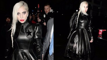 Lady Gaga 真的回來了！女神卡卡金髮搭配黑色皮裙 前衛時尚現身倫敦！