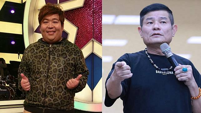 山豬（圖左）傳出健康亮紅燈，許效舜（圖右）感嘆他不愛惜身體。 翻攝／山豬 陳俊甫、許效舜的筍絲團