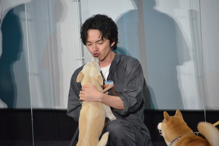 犬部 林遣都 中川大志がバディ犬と登場 戸惑う犬に林 俺のほうが緊張してる