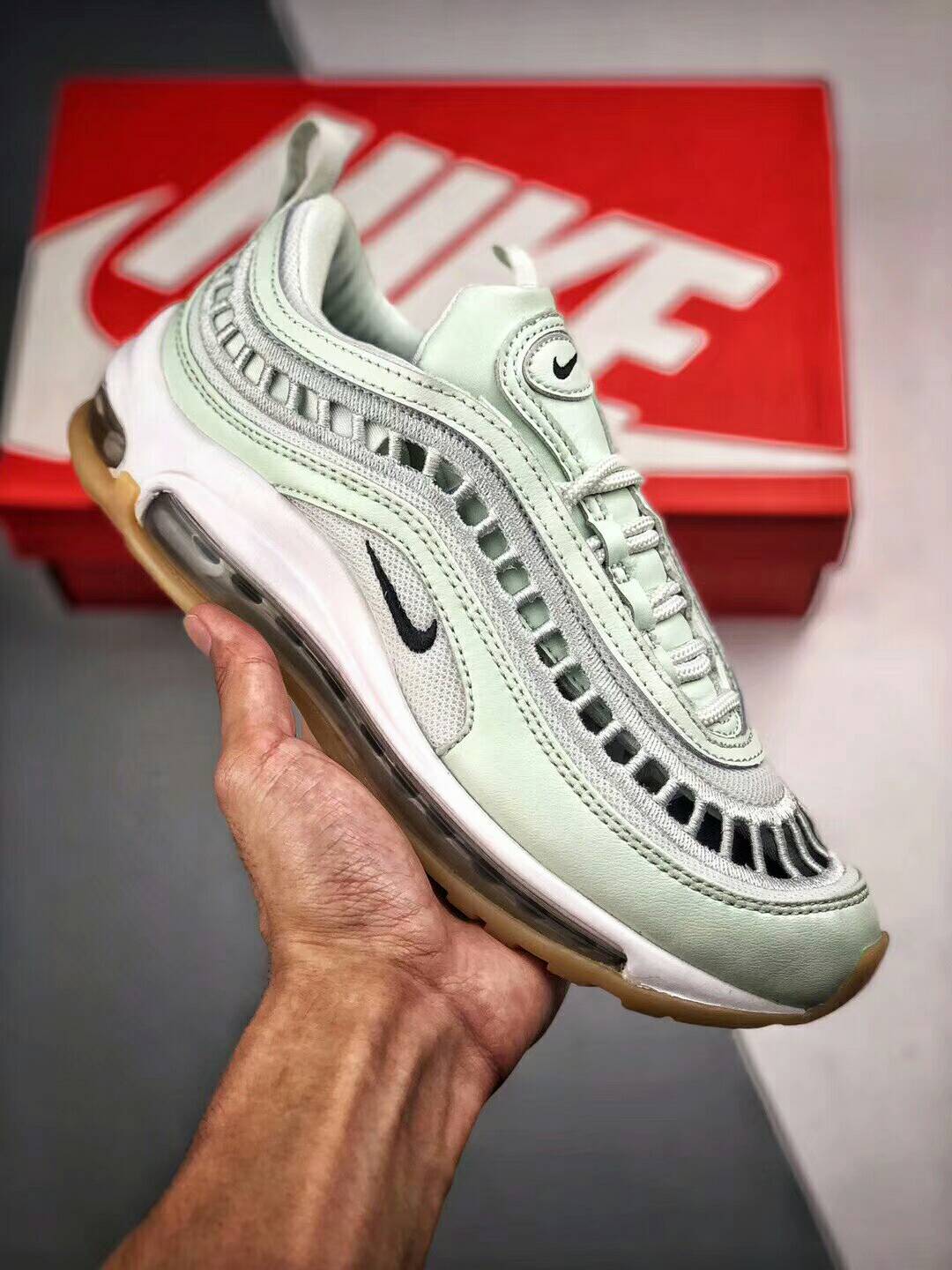 Nike Air Max 97 Ul ’17 簍空薄荷綠全掌氣墊子彈列 女款