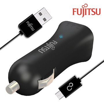 富士通FUJITSU雙USB車用充電器