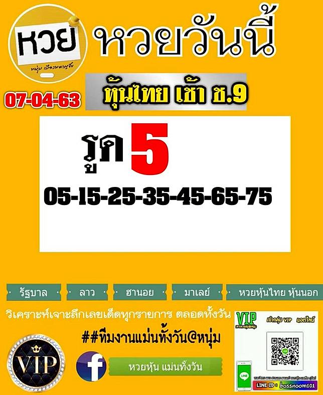 เดียว ชุด หุ้น แม่น ๆ หวย ไทย หวยลาว 21/6/64