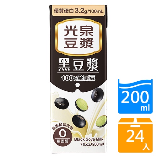 光泉黑豆漿200ML x24入【愛買】