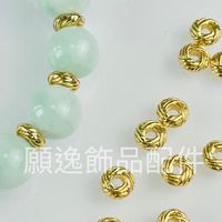 願逸水晶飾品配件手作DIY材料 <飾品配件/18K 14K隔珠/龍蝦扣/花托 > 台灣批發