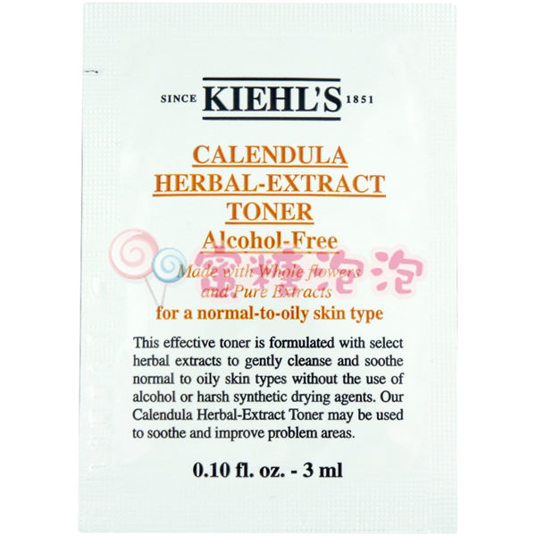 ◎蜜糖泡泡◎KIEHL'S 契爾氏 金盞花植物精華化妝水 3ml(旅行試用包)