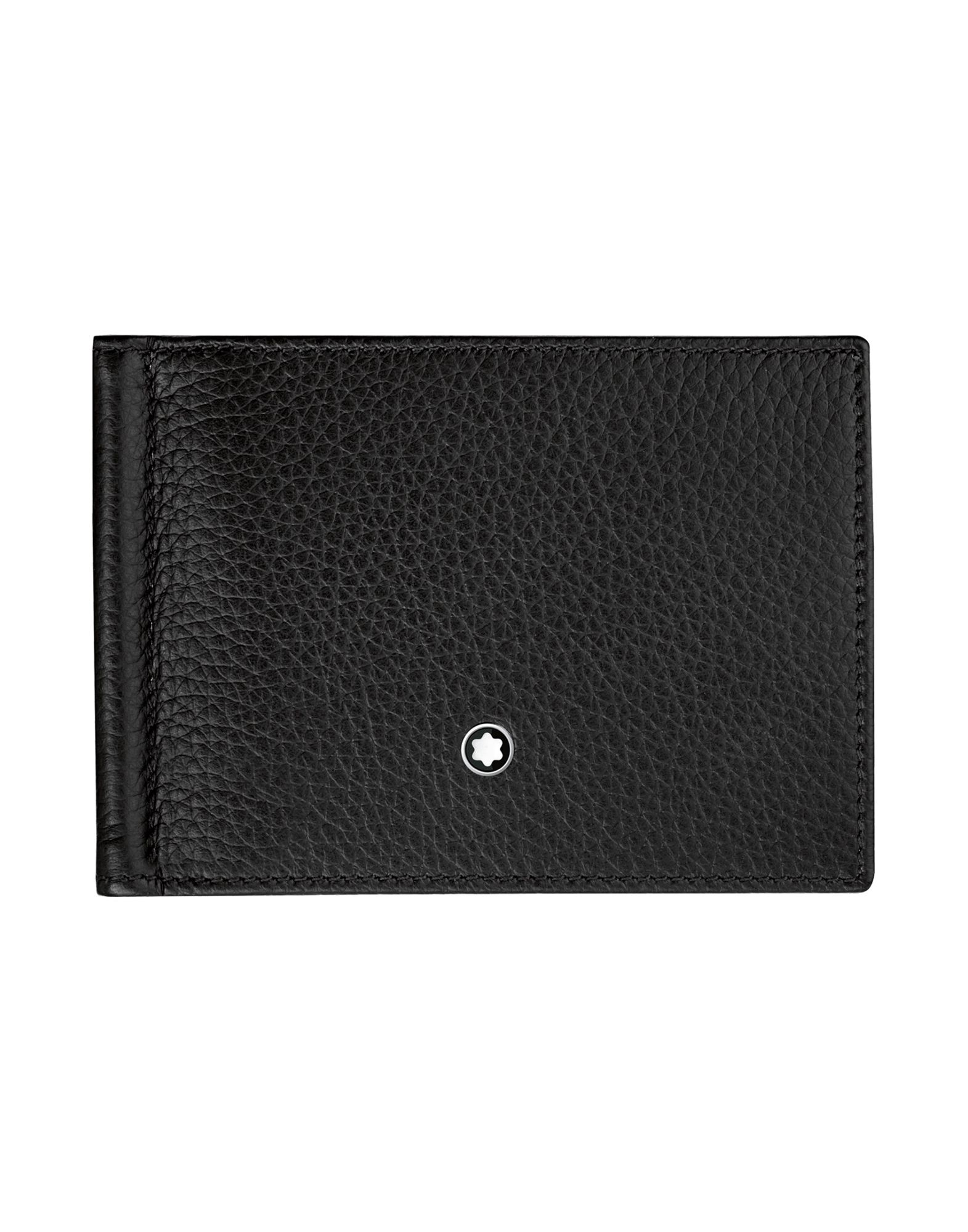 6-pocket wallet in full-grain printed Italian cowhide leather with money clip and 6 credit card slot