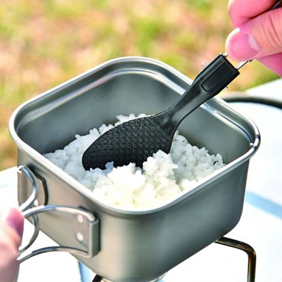 《愛露愛玩》【UNIFLAME】可折疊FD飯匙 小飯勺 飯杓 戶外餐具 露營 No.U662250