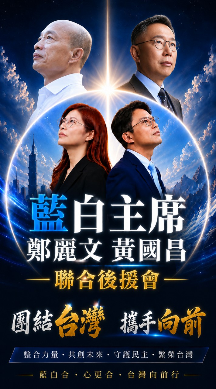 藍白主席鄭麗文黃國昌聯合後援會