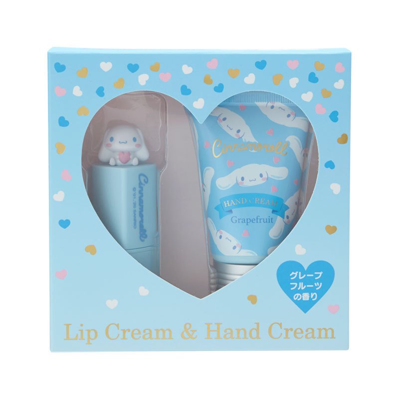 大賀屋 日貨 Hello Kitty 美樂蒂 酷洛米 雙子星 大耳狗 護唇膏 護手霜 禮盒 正版 J00019789