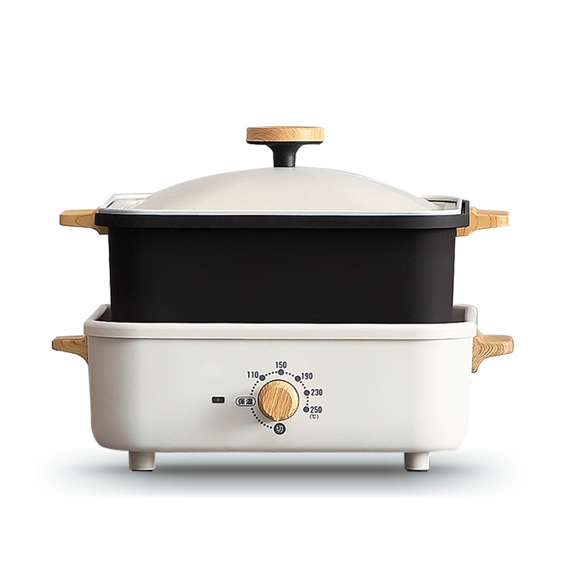 【新款】110V韓式料理鍋 多功能家用 網紅電煮鍋 炒燉鍋 煎牛排丸子涮烤一體電火鍋