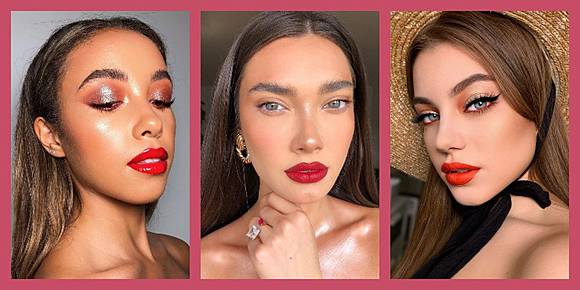 10 Inspirasi Makeup Look Dengan Lipstik Merah Cosmopolitan Co Id Line Today