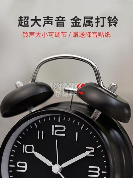 超大聲音小鬧鐘學生用靜音床頭創意個性懶人簡約兒童夜光擺件鬧鈴