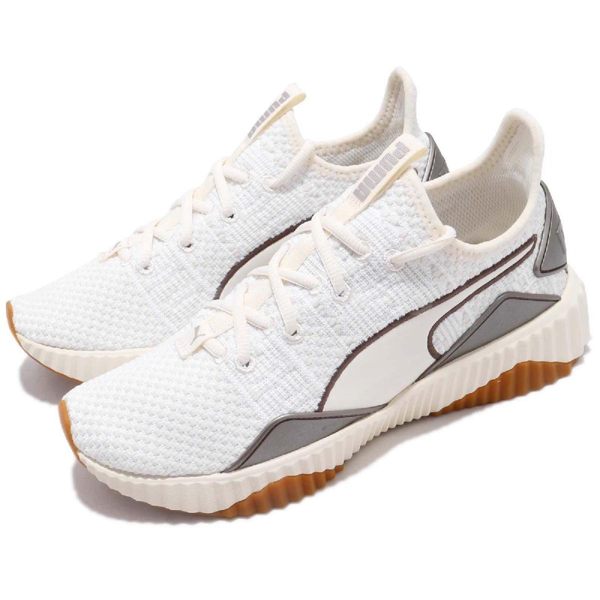 Puma 訓練鞋 Defy Luxe Wns 米白 白 復古厚底 襪套式 運動鞋 女鞋【PUMP306】 19115302