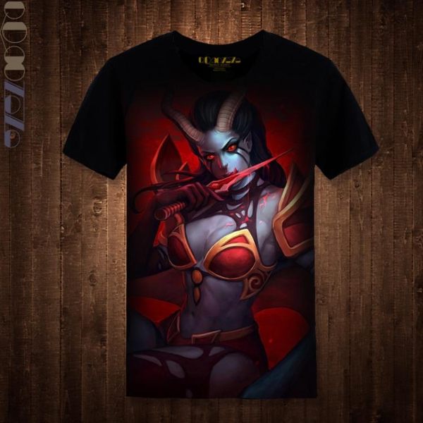 2017新品DOTA2印花T恤 電競游戲幻影潮T 刀塔戰隊個性體恤