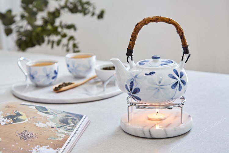 天然大理石保溫座/小暖爐/精油座