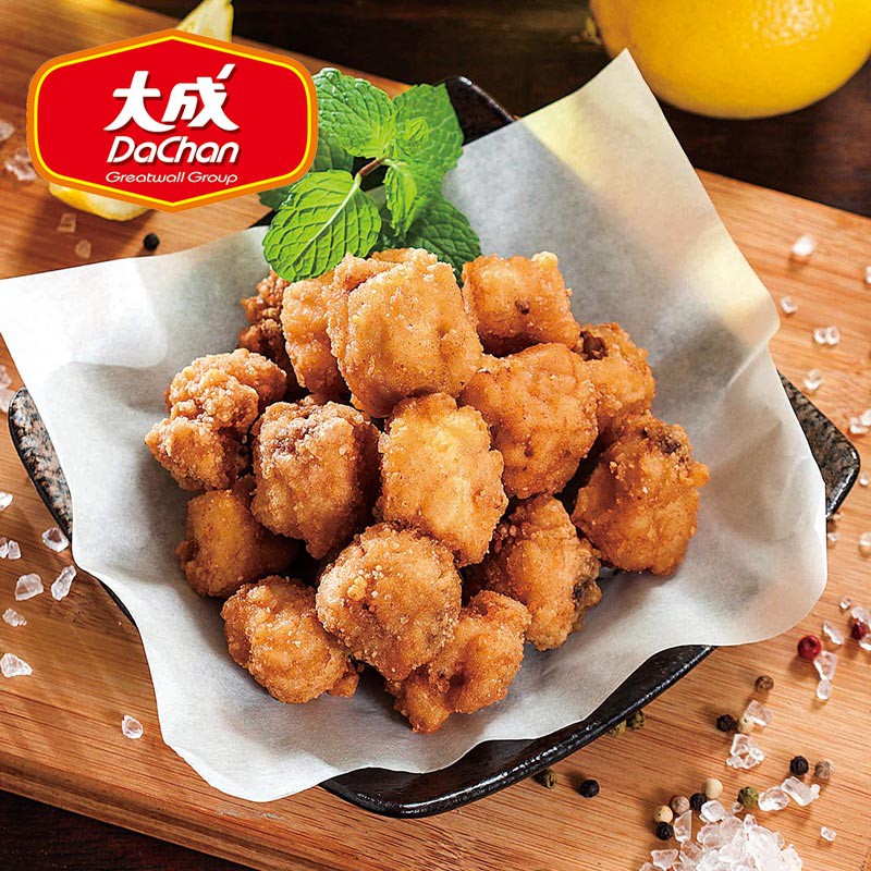 #炸物 #大成 #派對 #聚餐 #特價 #鹽酥雞 #加工品產品名稱：【大成雞本享受】香噴鹽酥雞400g*5包組(經典台灣味)重量：400公克/包(共5包）內容物：雞肉、麵粉、玉米澱粉、樹薯澱粉、棕櫚油