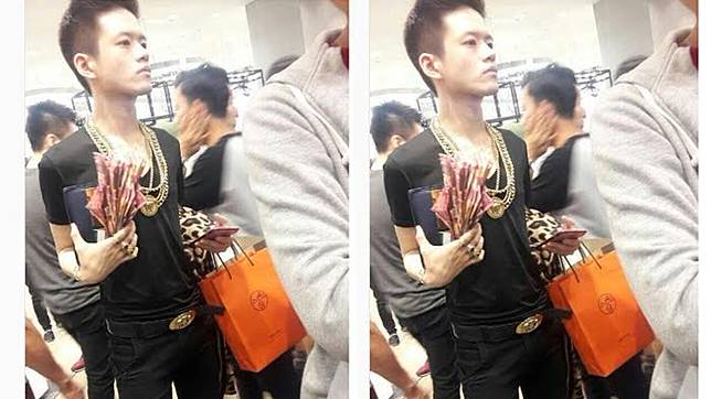 Penampakan Pria Berkalung Emas Antri Sambil Bawa Uang Segepok Ini Jadi Viral, Ternyata Ini Sosoknya