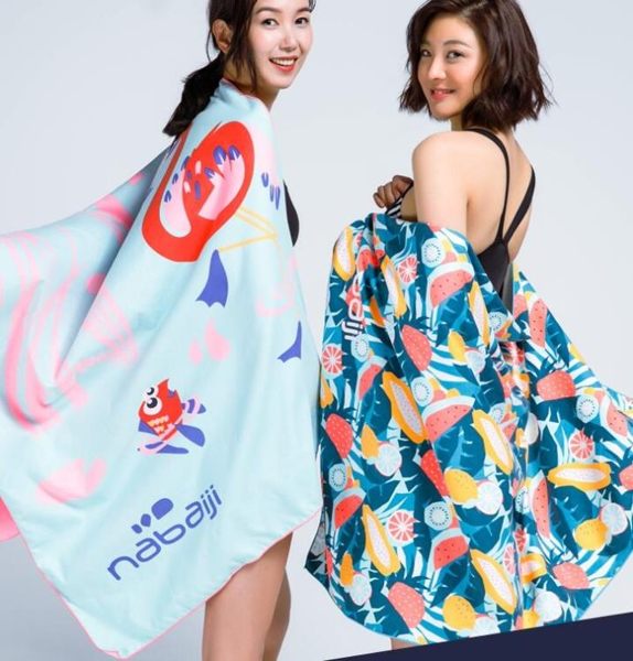 游泳毛巾速乾浴巾女戶外沙灘巾旅行溫泉輕薄吸水男 潮流衣舍