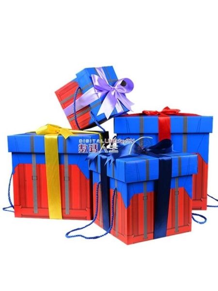 禮盒七夕情人節生日禮盒空投箱禮物禮品盒糖果零食包裝紙盒正方形抖音 萌萌小寵
