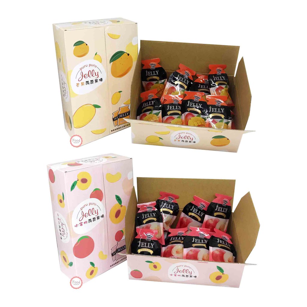 台灣 統創 水果蒟蒻果凍盒 芒果/水蜜桃 400公克 20入 台灣製 零食
