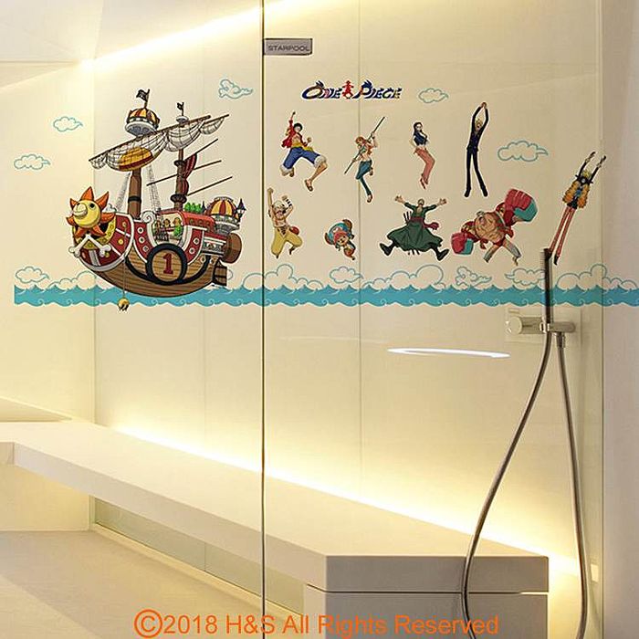 【航海王】千陽號出航浴室壁貼(35x50cm雙拼)