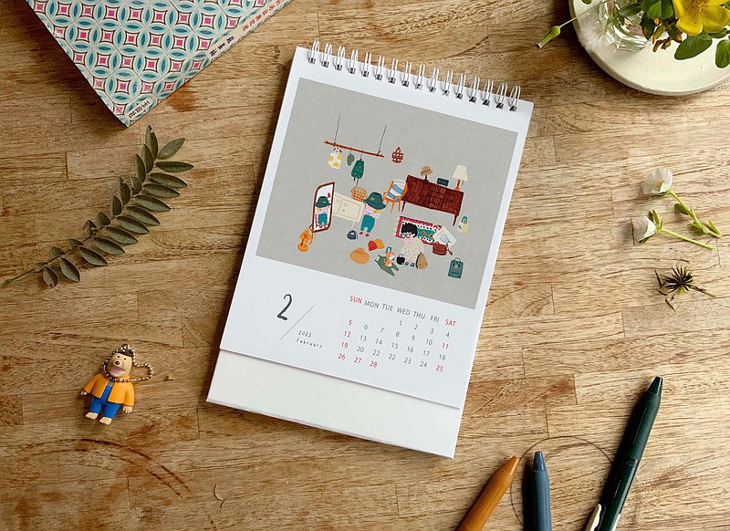 2023 黃鼻子X嗚嗚 小物日日 - calendar 桌曆預購