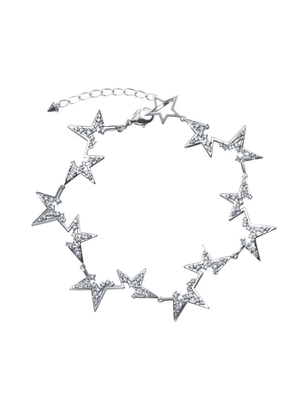 TASAKI - platinum Collection Line Abstract Star diamond bracelet - women - Platinum/Diamond - One Size - Silver