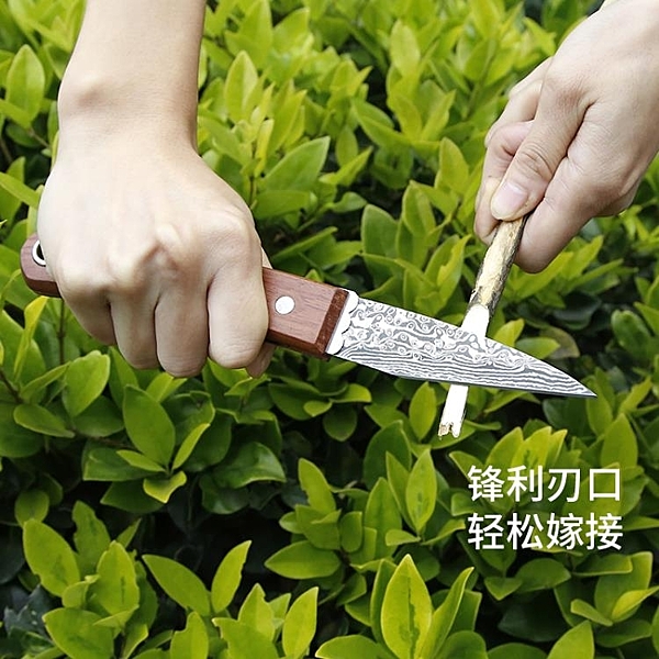 嫁接刀 藤原嫁接刀特種鋼芽接刀子花木果樹粗枝綁枝修枝刀削木刀園藝工具