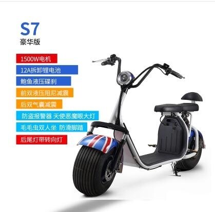 電動車 艾跑哈雷電瓶車雙人鋰電池滑板車新款成人男女代步踏板電動摩托車