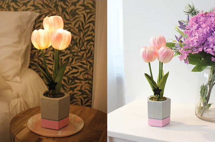 Via K Studio 鬱金香小盆栽夜燈