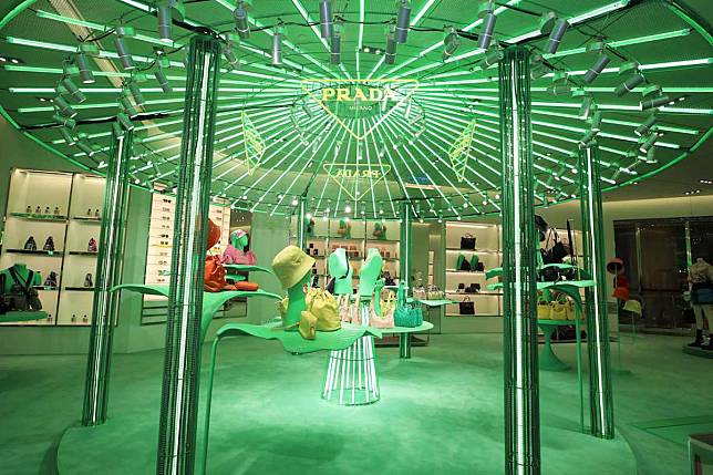 Prada Hyper Leaves Pop-Up at Galeries Lafayette