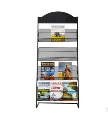 雜誌架 宣傳資料架海報放報刊架紙書報落地傳單展示收納立式彩色雜誌架子T 2色