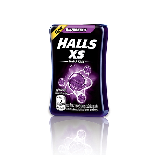 Halls XS 無糖迷你薄荷糖酷冰藍莓口味【愛買】