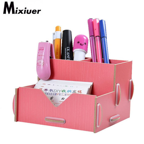 萬用收納盒-三格加厚木質桌面DIY抽屜收納盒 拼裝 置物 分類 首飾 髮圈 項鍊 多格20【AN SHOP】