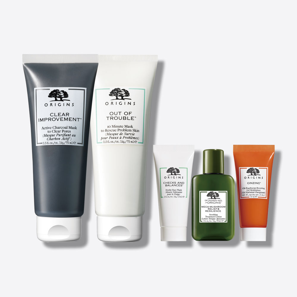 熱銷面膜淨膚組泥娃娃活性碳面膜 75ml (正貨)奇蹟抗痘面膜 75ml (正貨)一舉兩得潔面慕絲 15mlDr. WEIL青春無敵健康光潤機能水 30ml元氣十足亮膚水凝乳 15ml優惠價NT$1,