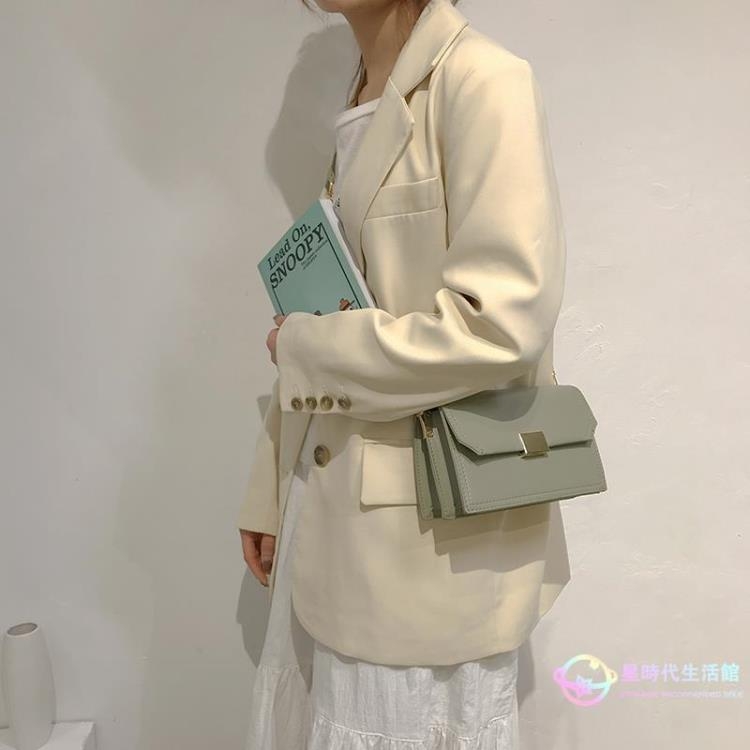 上新小包包女包2019新款夏季百搭ins鏈條包時尚小方包