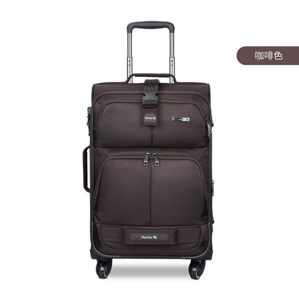 22吋拉桿行李箱軟箱 22吋萬向輪男女牛津布旅行箱