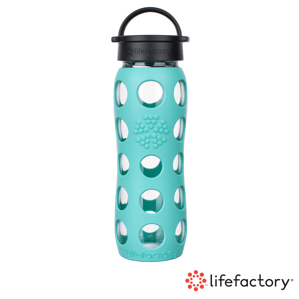 【Lifefactory】玻璃水瓶平口650ml-薄荷綠