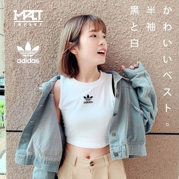 「折券後980」IMPACT Adidas Crop Tank Top 黑白兩色 短版 背心 三葉草 DH3163 CY4745