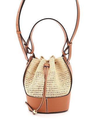 LOEWE PAULA'S IBIZA COLLABORATION SMALL BALLOON BAG OS Beige, Brown Leather