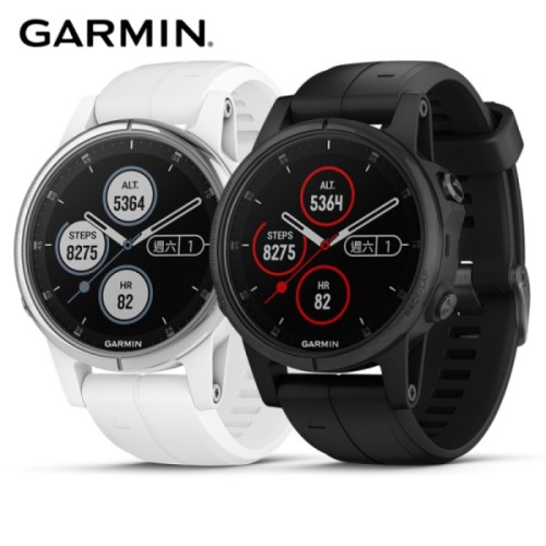 Garmin fenix 5S Plus 行動支付音樂GPS複合式心率腕錶