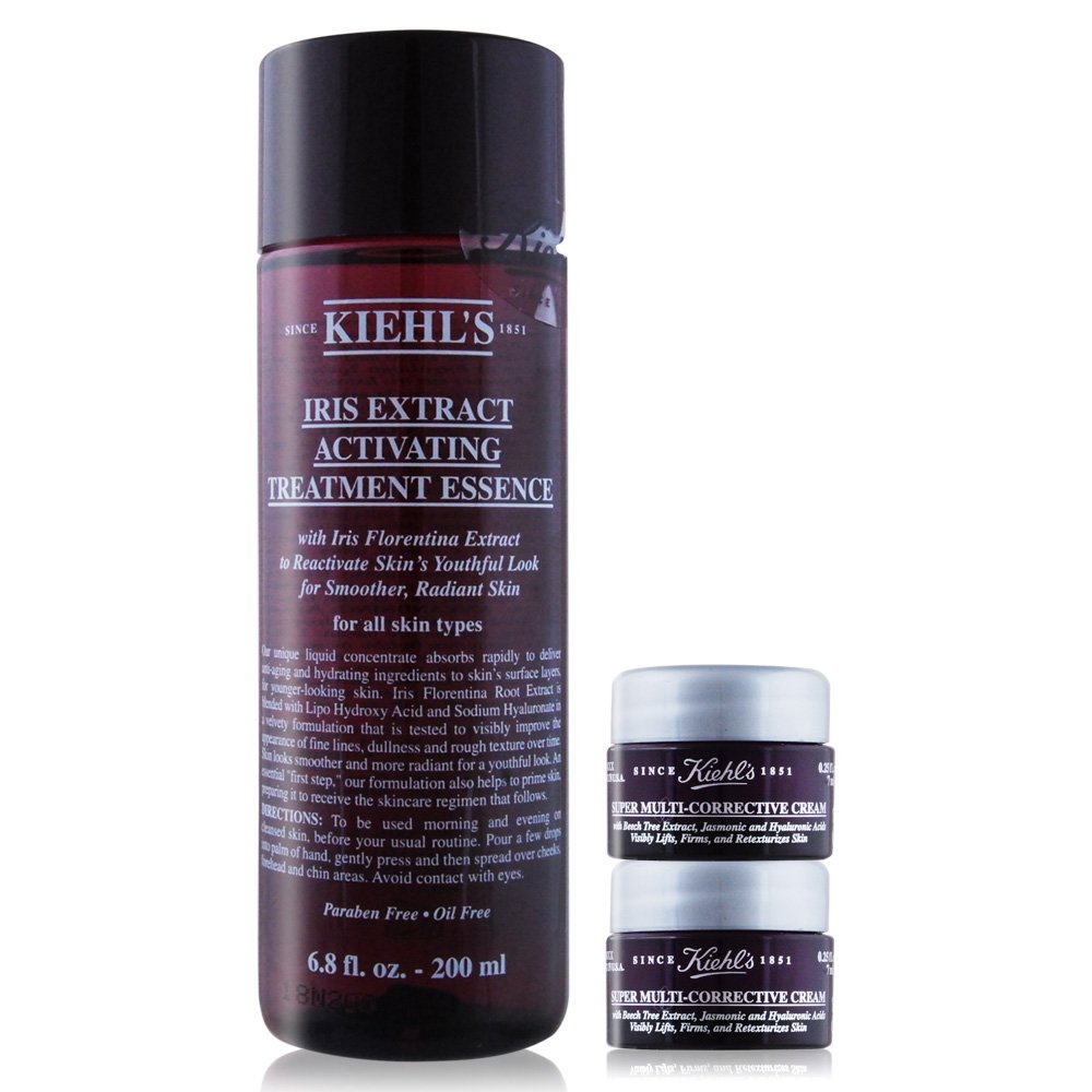 KIEHLS 契爾氏 紫鳶青春肌活露(200ml)+超進化全能精華霜(7ML)X2