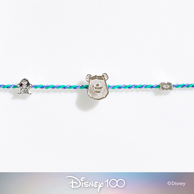 【VACANZA 飾品】Disney 100th｜祈願™ 毛怪 ‧ 純銀手鍊【迪士尼週年限定可愛療癒手鍊】