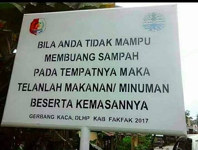 10 Peringatan Buang Sampah Sembarangan Ini Menohok Banget