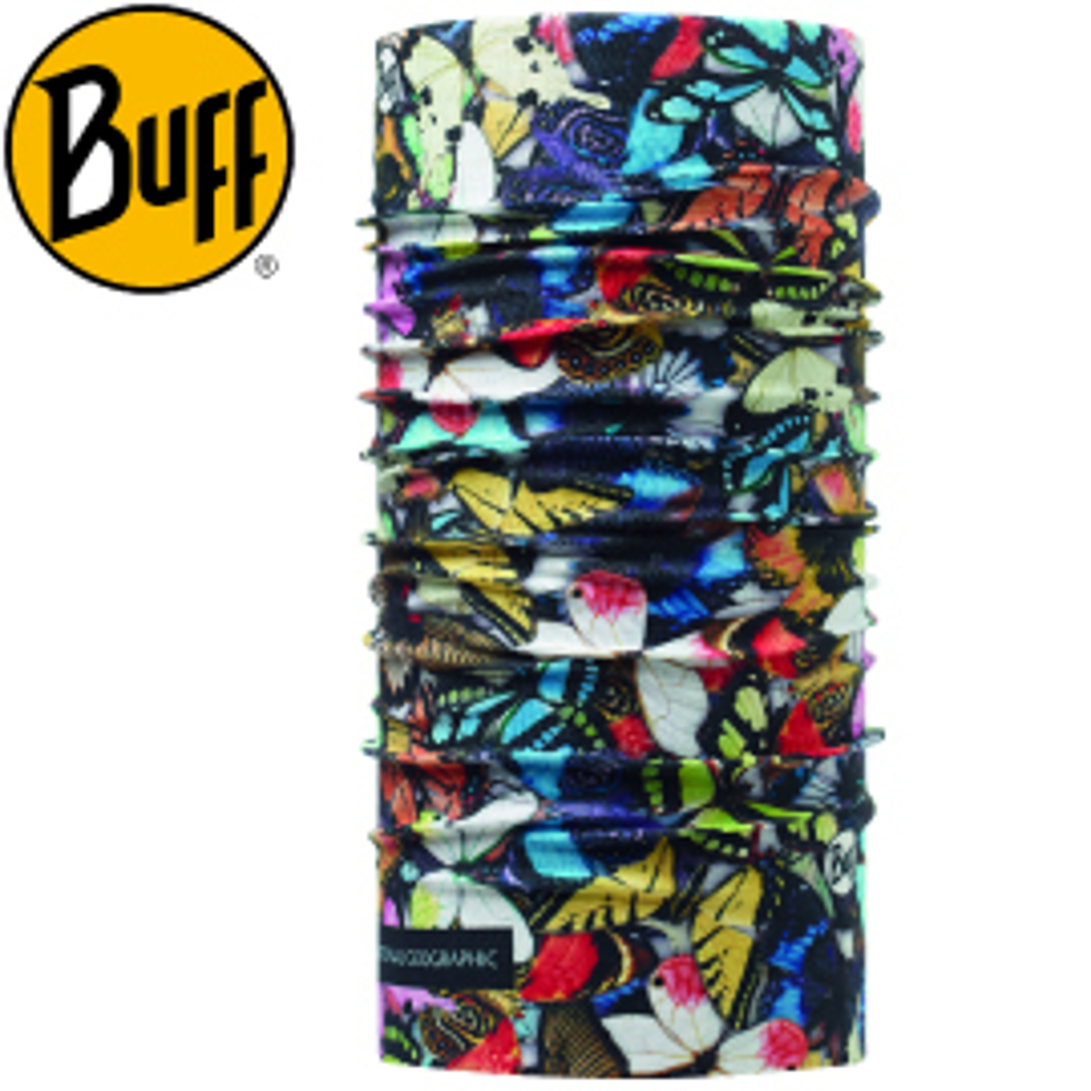 【BUFF 西班牙 失憶蝴蝶 國家地理授權頭巾】110918/秋冬款/口罩/快乾圍巾/自行車領巾/脖圍