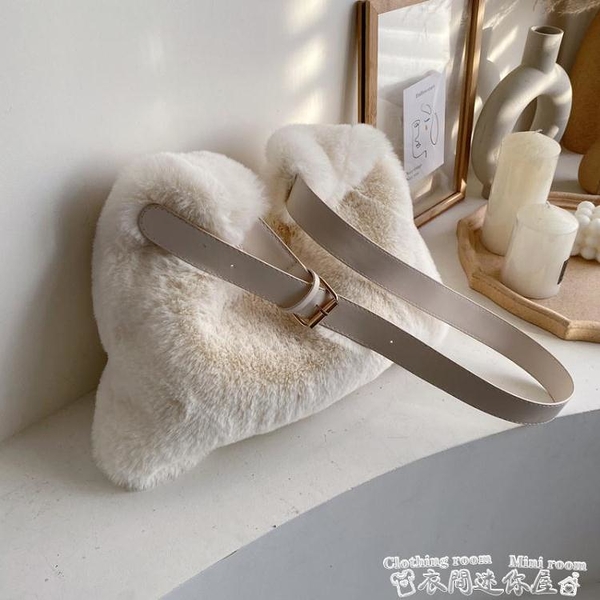 毛毛包毛毛絨側背包包女大容量腋下大包2022新款秋冬季爆款毛茸茸斜背包 迷你屋