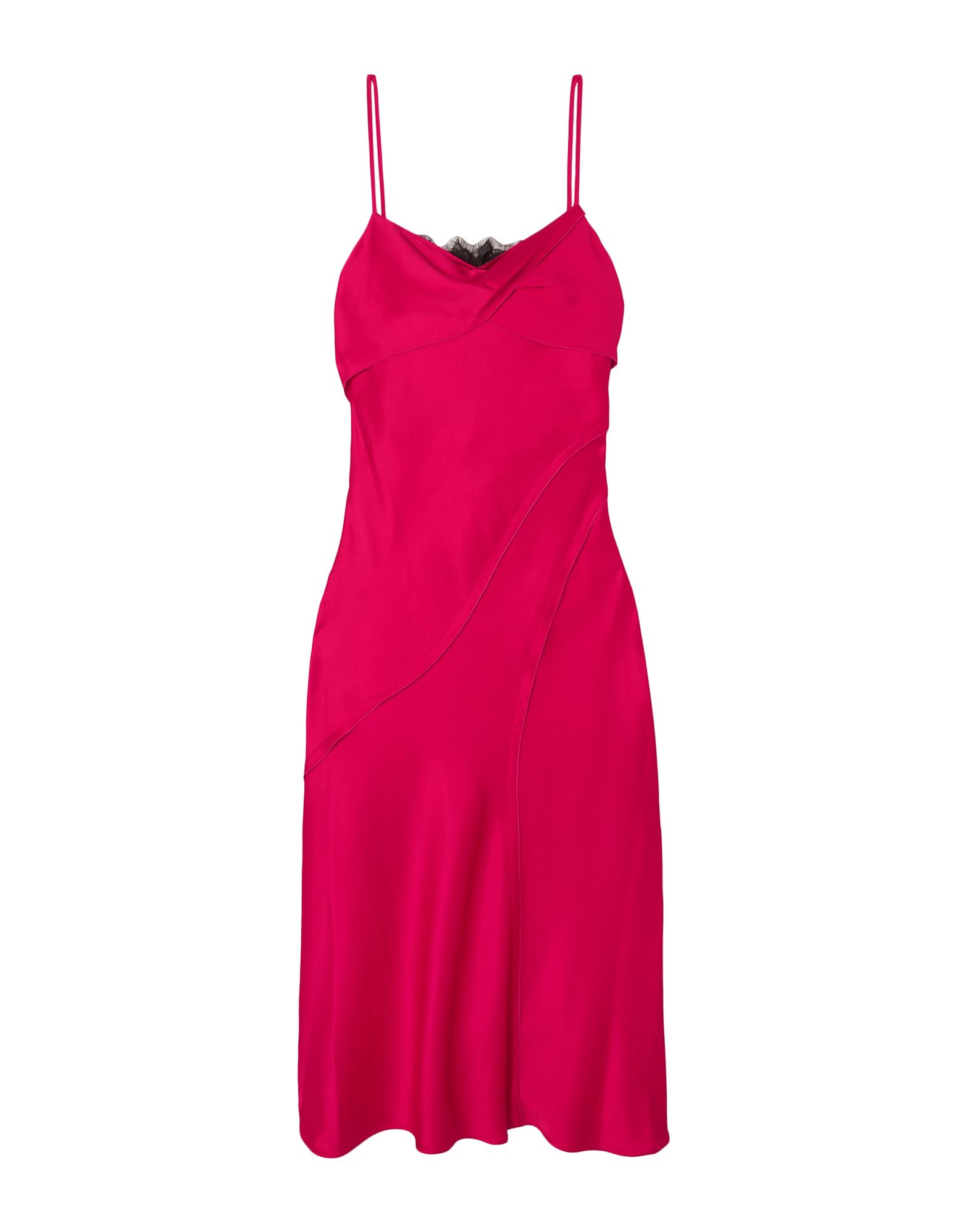 satin, lace, no appliqués, two-tone, deep neckline, sleeveless, no pockets, side closure, hook-and-b